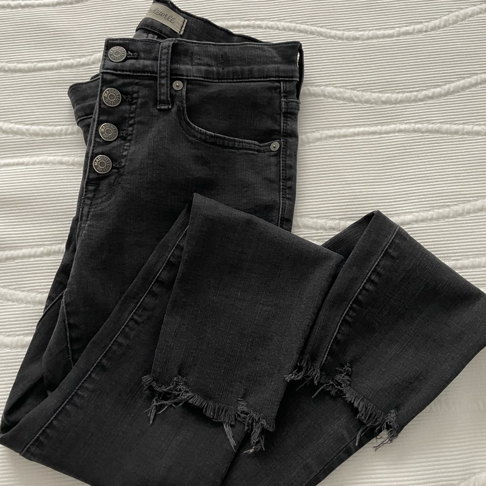 Madewell Black Button-Fly Jeans